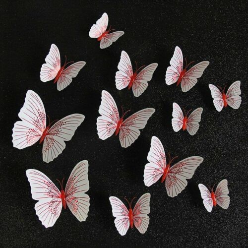 Butterfly Wall Sticker 12pcs/set Ambilight 3D Home Decoration Room Fridge Magnet
