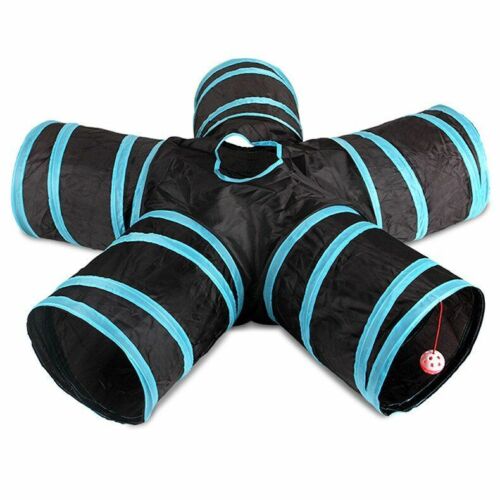 Cat Tunnel Toy Indoor Collapsible Tube Kitty Bored Pet Hole Puppy Kitten Rabbit