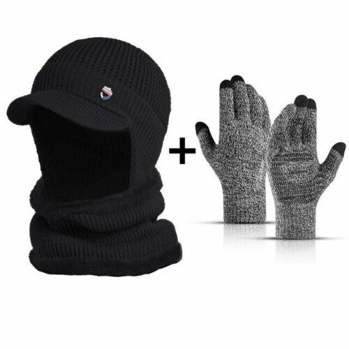 Winter Hat Bandana Scarf Outdoor Ear Protection Warm Thick Bicycle Knitted Cap