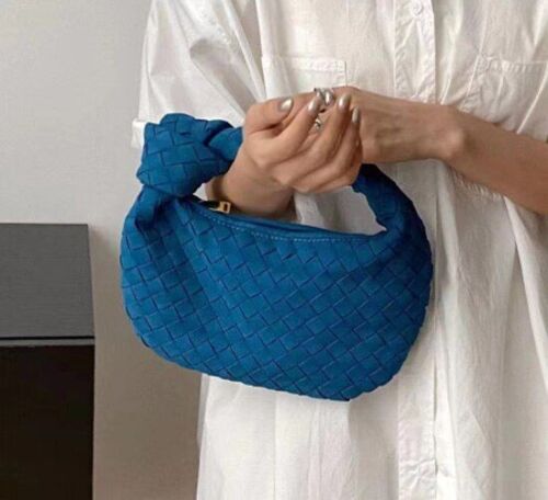 Handmade Woven Bag Synthetic Leather Shoulder Bag Handbag 26*3*16 CM Polyester