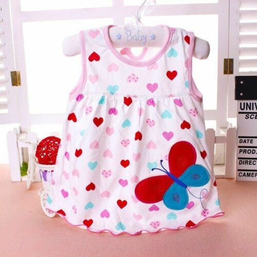 Baby Dress Girls Infantile Cotton Children's Clothes Flower Style Kids Clothing