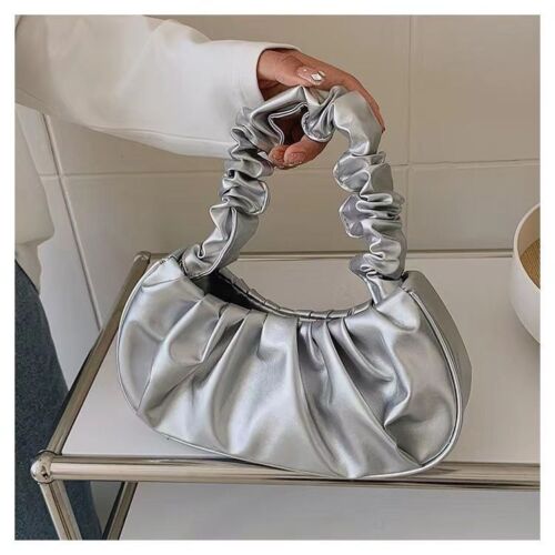 Pleated Handbags Synthetic Bags Leisure Shopping Shoulder Bags Dumpling Handbag