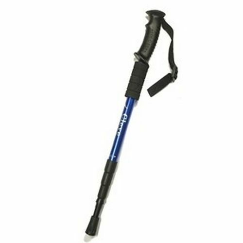 Outdoor Hiking Walking Sticks Telescopic Trekking Climbing Poles Cane Rubber Tip