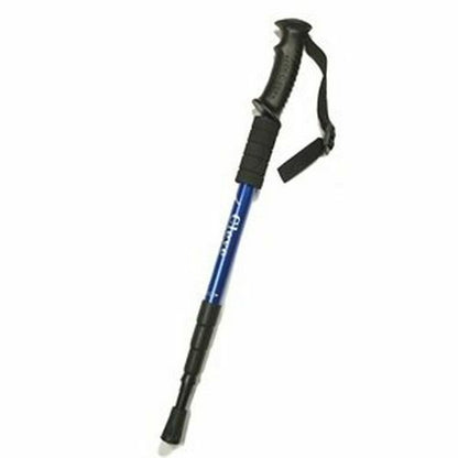 Outdoor Hiking Walking Sticks Telescopic Trekking Climbing Poles Cane Rubber Tip