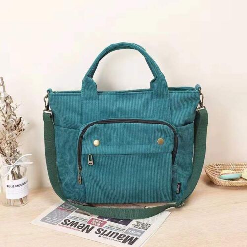 Shoulder Bag Women Vintage Shopping Bags Zipper Student Bookbag Handbags Casual