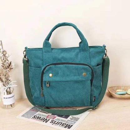 Shoulder Bag Women Vintage Shopping Bags Zipper Student Bookbag Handbags Casual