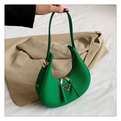 Bag Fashion Vintage Handbag Texture Lychee Crescent Bags Underarm Handbags Purse
