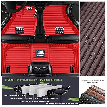 For Audi All Models Car Floor Mats Luxury Custom Waterproof Carpets Cargo Liners