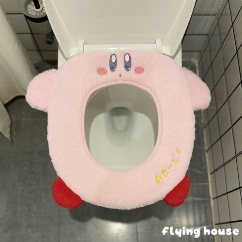 Kirby Plush Toilet Seat Cushion Household Toilet Seat Toilet Seat Cushion