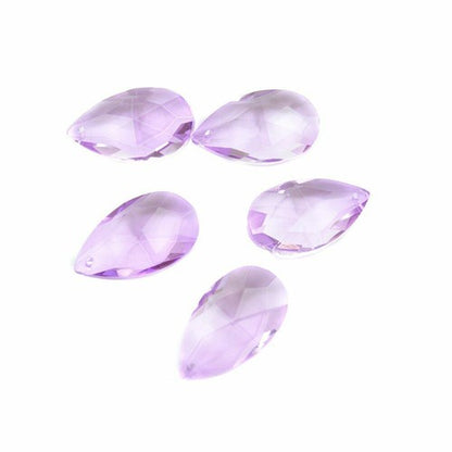 Colored Lighting Teardrop Crystal Glass Prism Chandelier Spare Parts Accessories