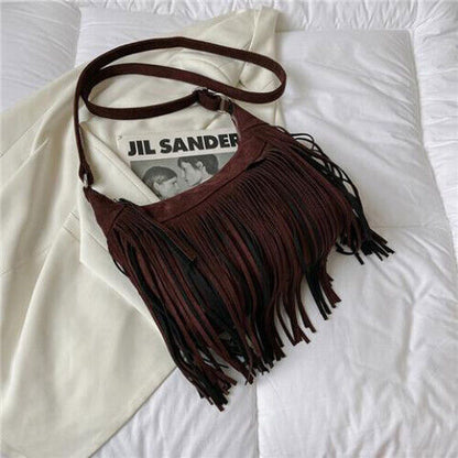 PU Leather Tassel Bags Bag Women Shoulder Crossbody Bag Bags Women's Handbags