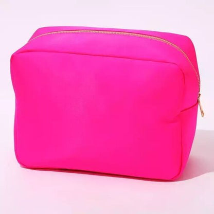 Rhinestone Nylon Waterproof Pouch Makeup Case Nylon Travel Cosmetic Bag Cosmetic