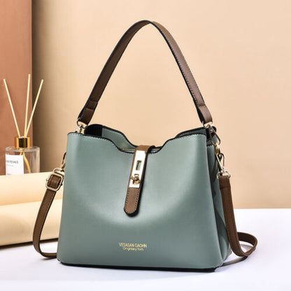 Womens Faux Leather Shoulder Bag Crossbody Handbags Messenger Purse Tote Satchel