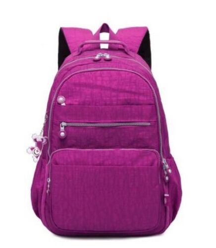Backpack Anti-theft Waterproof School Bag Luxury Rucksack Nylon Purple/Pink/Blue