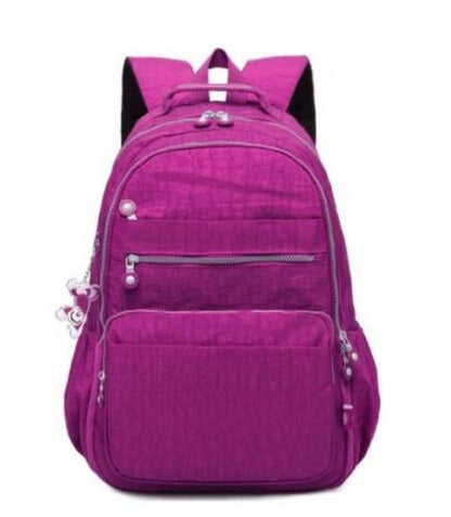 Backpack Anti-theft Waterproof School Bag Luxury Rucksack Nylon Purple/Pink/Blue