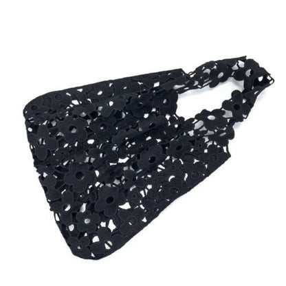 Shoulder Bag Handbags Hollow Out Flower Hobo Bag Solid Color Composite Purse 1PC