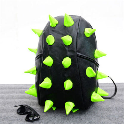 Unisex Hedgehog Spike Travel Backpacks Spiky Punk School Bookbags Shoulder Bags