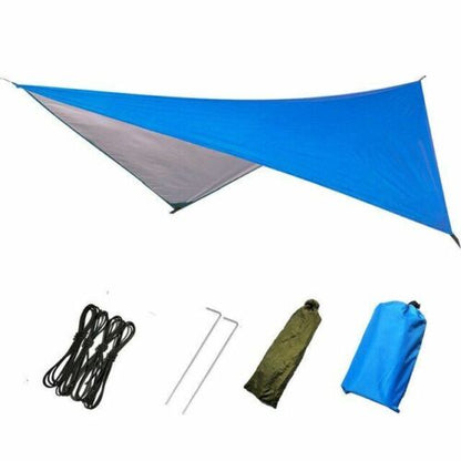 Hammock Tent Tarp Waterproof Camping Sunshade Portable 310*310/ 230*210/22*13CM