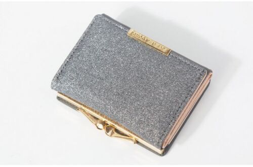 Shiny Wallet Three Fold Wallet Coin Pocket Purse Simple Clutch Bags Polyester