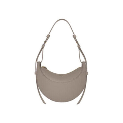 Genuine Leather Shoulder Bag Women Handbag Saddle Bag Half Bag Underarm Bag