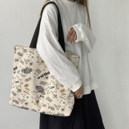 Canvas Totes Large Shoulder Bags Shopping Purse Handbag Tote Pouch 42*38 CM Bags