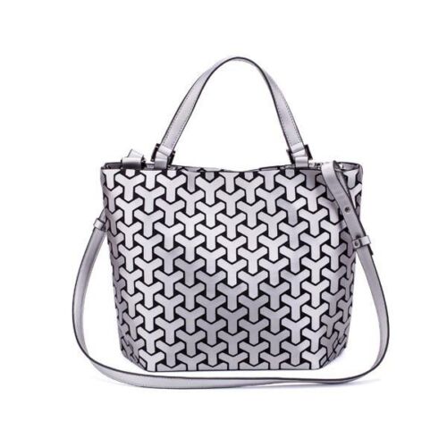 Luminous Big Bag Holographic Reflective Geometric Shoulder Bags Handbags Zipper