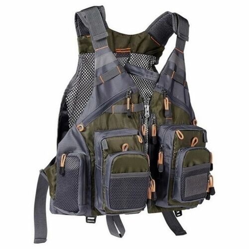 Fishing Vest Breathable Outdoor Sports Fly Swimming Adjustable Tackle Custom Fit