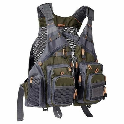 Fishing Vest Breathable Outdoor Sports Fly Swimming Adjustable Tackle Custom Fit
