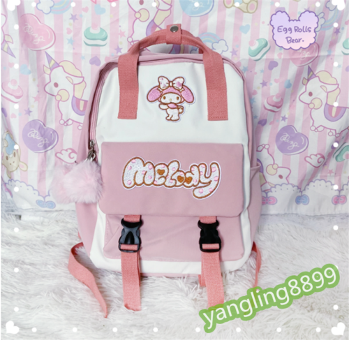 My Melody Backpack Cinnamoroll Schoolbag Kuromi Student Shoulder Travel Bag Gift