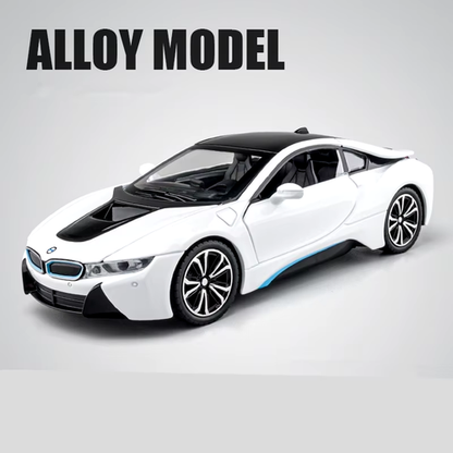 1:32 I8 New Energy Car Alloy Sports Car Model Diecast Simulation Metal Racing Ve