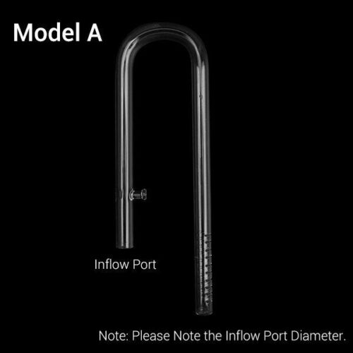 Skimmer Glass Lily Pipe Spin Surface Inflow Outflow 13/17mm Aquarium Water Tank
