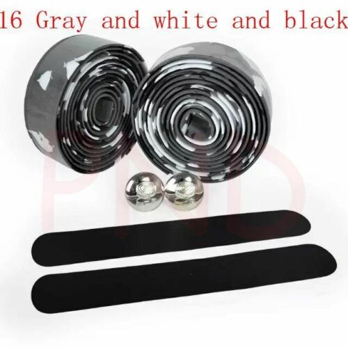 Bike Handlebar Tape Road Bicycle Camouflage Cycling Handle Cork Wrap Bar Plugs