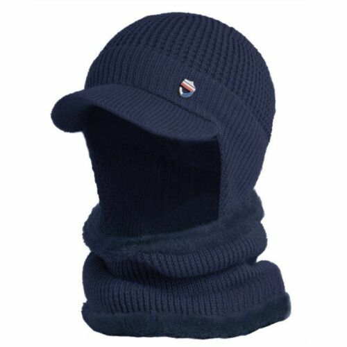 Winter Hat Bandana Scarf Outdoor Ear Protection Warm Thick Bicycle Knitted Cap