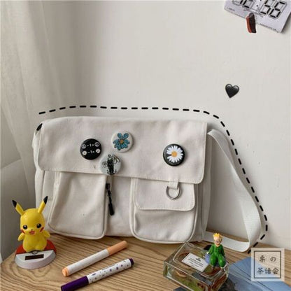Student Messenger Large Shoulder Bag Multifunctional School Outdoor Traveling