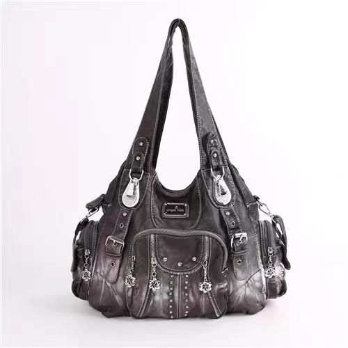 Handbags Shoulder Bags Synthetic Leather Satchel Purse Traveling Bag Polyester