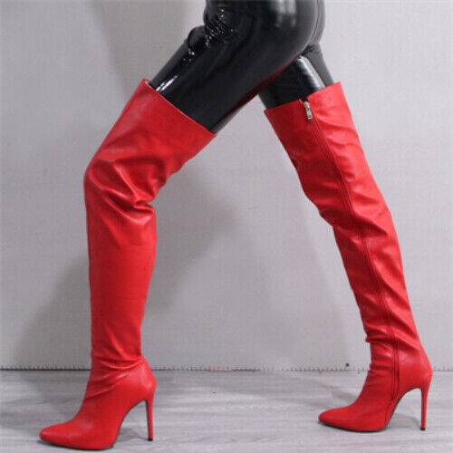 Women Over The Knee Boots Woman Autumn Winter 2023 Nightclub Dancer Pumps