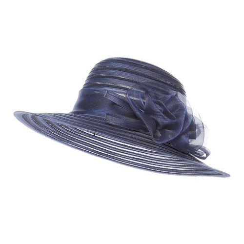Yarn Hat Women Big Bow Feather Flower Sun Protect Hat Elegant Wedding Sea Beach