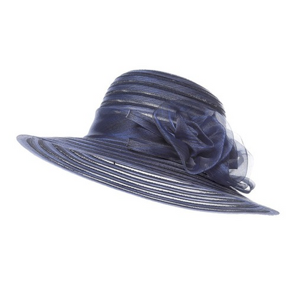 Yarn Hat Women Big Bow Feather Flower Sun Protect Hat Elegant Wedding Sea Beach