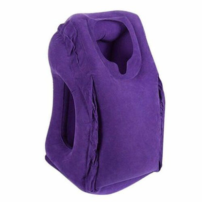 Travel Sleeping Bag Inflatable Portable Cushion Neck Pillow Outdoor Flight Train