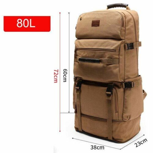 50/80L Big Capacity Outdoor Sports Bag Backpack Hiking Camping Waterproof Nylon