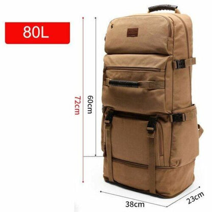 50/80L Big Capacity Outdoor Sports Bag Backpack Hiking Camping Waterproof Nylon