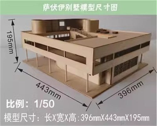 1/75 1/50 3D Wooden DIY Model Building Kits Villa Assembly Kits Set Gifts