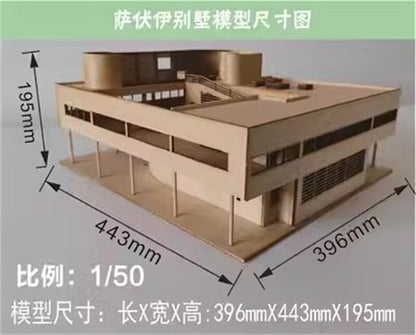1/75 1/50 3D Wooden DIY Model Building Kits Villa Assembly Kits Set Gifts