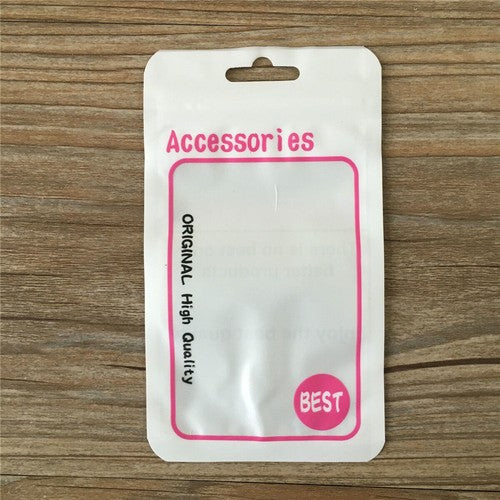 Plastic Hang Hole Bag Matte Self Seal Bag Retail Packaging Pouch For Accessories