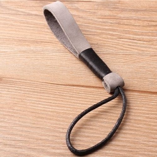 Keychains Genuine Cowhide Leather Lanyard Weave Car Keyring Cover Accessory 10cm