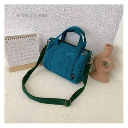 Shoulder Bag Women Vintage Shopping Bags Zipper Student Bookbag Handbags Casual