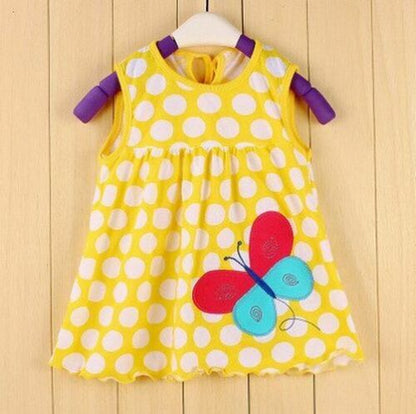 Baby Dress Girls Infantile Cotton Children's Clothes Flower Style Kids Clothing
