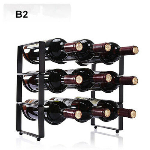 Multi-layer Wine Rack Wine Bottle Holder Display Shelf Iron Rack Wine Cabinet
