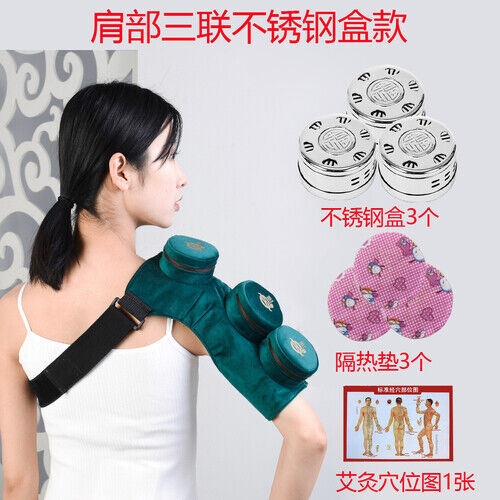 Wormwood Shoulder Arm Copper Moxibustion Box Portable Smokeless Moxa Pot 艾灸
