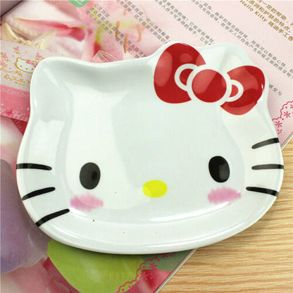 Cute My Melody Hello Kitty Fruit Dishes Kids Snack Dessert Cake Small Tableware